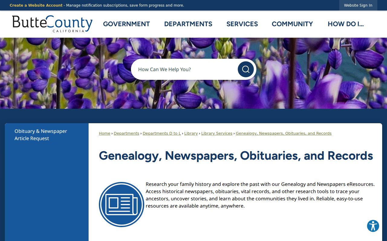 Oroville people directories library genealogy and obituary resources